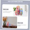 Kisangel 1 Sets Nesting Dolls Decor Layers Wooden Matryoshka for Home Craft Decoration Adorable Plaything with Delicate Design for Collectors view 3