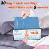 90 Bags Diaper Pail Refills Bags Compatible with Genie Easy Roll Signature & Platinum Diaper Pails | 7-Layer OdorLock Technology | Up to 10 Months Use,3 Pack view 4