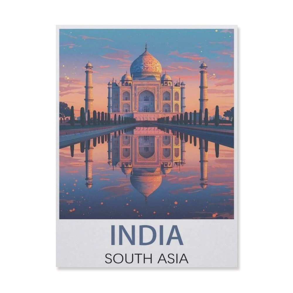 1000 Pieces Landscape Puzzles DIYIndia South AsiaJigsaw Creativity Toys for Kids Adults75x50cm-DO93