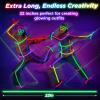 100Pcs Glow Sticks - 22 inch Glow In the Dark Sticks Party Supplies, Halloween Glow Party Pack for Kids with 9 Hours Duration, Halloween Party Favor Glow Necklace & Bracelet with 100Pcs Connectors view 2
