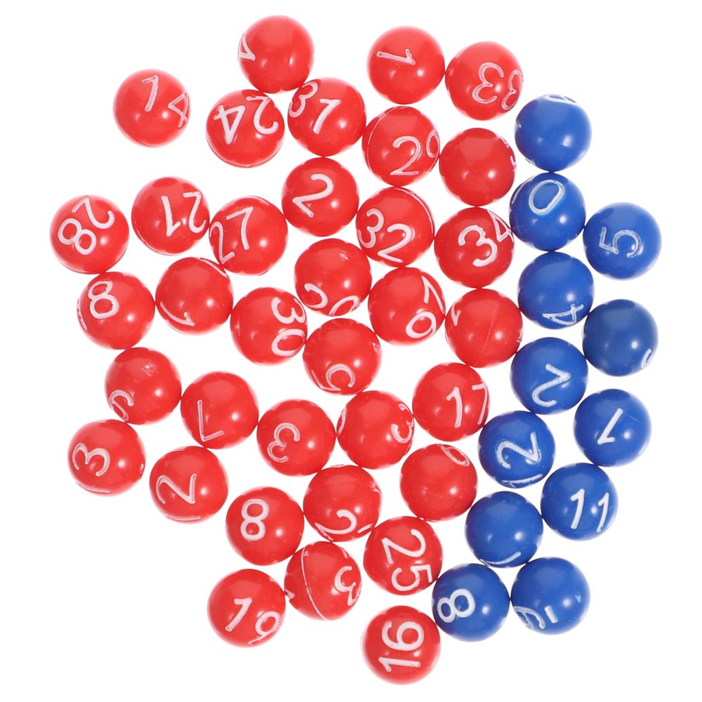 SUPVOX 1set Lottery Balls for Raffles and Bingo Games of Easy Identify Entertainment Spheres Etching for Parties and Gatherings