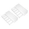 BESPORTBLE 2Pcs Visible Chips Tray for Poker Chips Storage Poker Chip Rack with Cover Compartment Organizer for Tidy Desktop present for Poker Enthusiasts view 1