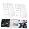 BESPORTBLE 2Pcs Visible Chips Tray for Poker Chips Storage Poker Chip Rack with Cover Compartment Organizer for Tidy Desktop present for Poker Enthusiasts view 3