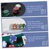 BESPORTBLE 2Pcs Visible Chips Tray for Poker Chips Storage Poker Chip Rack with Cover Compartment Organizer for Tidy Desktop present for Poker Enthusiasts view 4