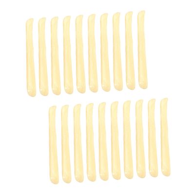 HONITANO 20pcs Lifelike Fake French Fries Props Realistic Artificial French Fries for Decoration Model for Theme Parties and Display Random for Fun Events