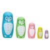 CORHAD 5Pcs Owl Pattern Wooden Nesting Dolls Animal Nesting Dolls for Decor Lovely Home Decor Safe Wooden Material and Attractive Design view 1
