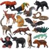 AENIMELY 16pcs Jungle Wild Animal Figurines Set  Realistic Baby Forest Animals Models of Toucan, Elephant, Squirrel, Lemur, Hedgehog etc.  Educational Toys for Kids, STEM Learning Gift, Cake Toppers view 1
