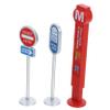 TOYANDONA 1 Set Miniature Road Signs Traffic Light Models for Sand Table Decor Educational Prop for Traffic Knowledge and Play Scenes view 4