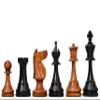 1973 Philippines Repro Chess Pieces  4.2" King  Ebonized & Distressed Antique Boxwood  Tournament Staunton Set  Weighted Wooden Chessmen for Collectors & Players view 1