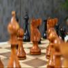 1973 Philippines Repro Chess Pieces  4.2" King  Ebonized & Distressed Antique Boxwood  Tournament Staunton Set  Weighted Wooden Chessmen for Collectors & Players view 4