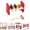 KONTONTY 1 Set Wooden Knocking for Educational Percussion Plaything with Design Enhances Cognitive Skills and Hand Eye Coordination for Learning Activities view 3