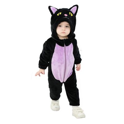 ABTSHU Baby Black Cat Costume Toddler Halloween Dress Up Outfit 1-3 Months