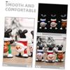 Unomor 3Pcs Christmas Wind Up Funny Cartoon Clockwork Reindeer Santa and Snowman Unique Xmas Party Decorations Adults view 3