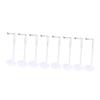 Abaodam 8Pcs Doll Display Stand Holder Plastic Rack for Dolls Firm Base for Safe Display Convenient Storage for Collectible Dolls view 1