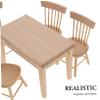 Abaodam 1 Set Miniature Dining Table Chair with Food Dollhouse Kitchen Accessories Furniture for Micro Landscape Decor Photography Props for Playtime view 3