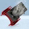 ESC Cooling Motor Dual Fan Set for Slash 4x4 Rustler Stampede Hoss Velineon, Efficient Cooling for RC Cars (Red) view 3