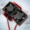 ESC Cooling Motor Dual Fan Set for Slash 4x4 Rustler Stampede Hoss Velineon, Efficient Cooling for RC Cars (Red) view 4
