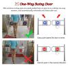WhamtL Supermarket Entrance Safety Gate, Entrance Swing Gate Transfer Gate Door with Screws, 90 Opening Stainless Steel Entrance and Exit Device(160x100cm(63x39in)) view 3