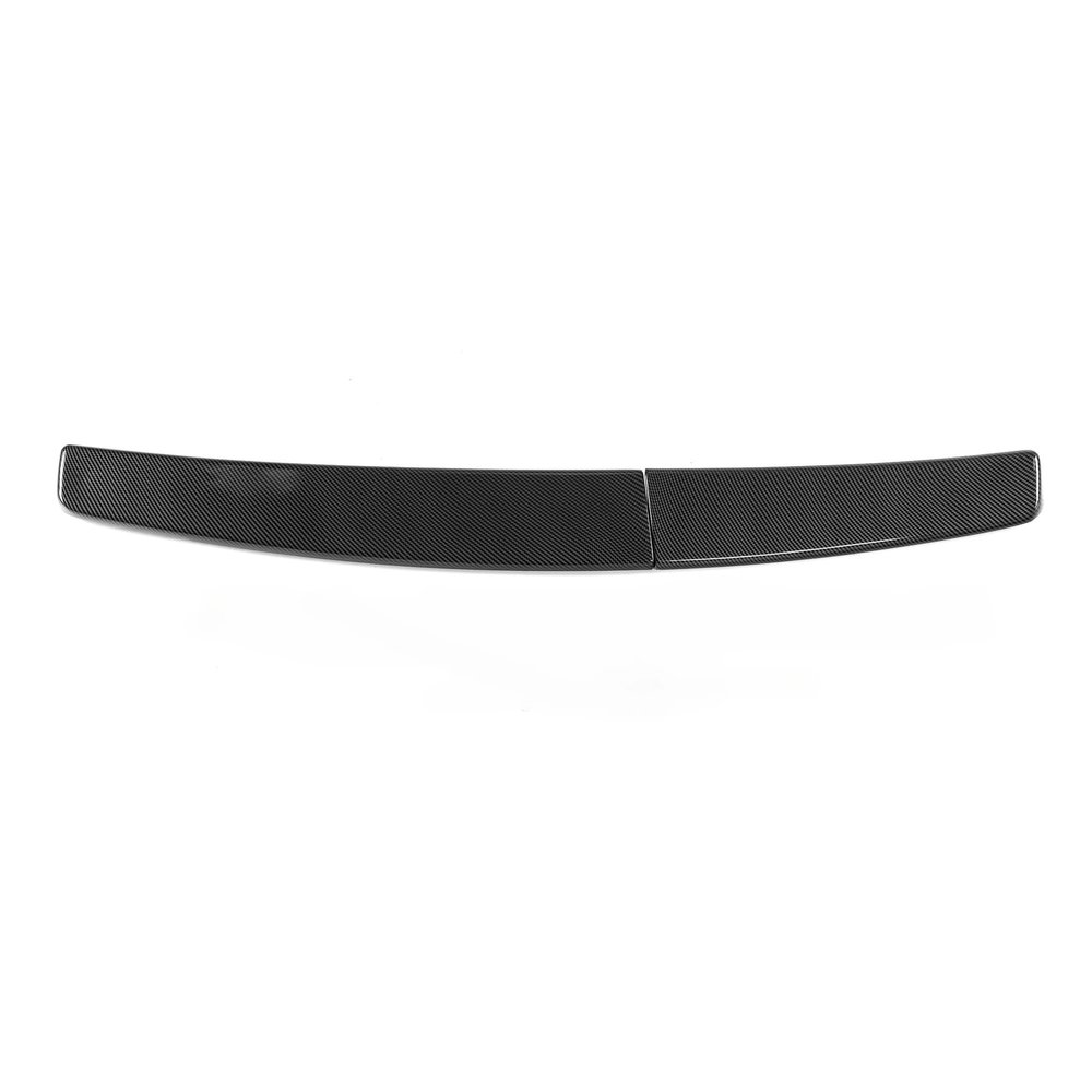 2005-2018 Compatible for VW Volkswagen Caddy Double Door Rear Trunk Spoiler Lid Wing Car by ABS Gloss Black Carbon Look White(Carbon Fiber Look)