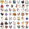 100Pcs Funny Chicken Stickers for Teens Boy Girls Kids Cartoon Hen Stickers Rooster Vinyl Waterproof Suitable for Water Bottles,Laptop,Luggage,Keyboards,Backpacks,Skateboards,Water Bottles,Scrapbooks view 3