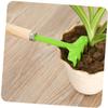 KESYOO 2 Sets Mini Metal Garden Tools for Safe Gardening Trowel Rake Shovel with Sturdy Wooden Handles Tools for Childrens Learning Random Color view 3