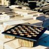 12-Inch Marble Chess Set with Hand-Carved Pieces  Includes Black Faux Leather Storage Gift Box (Black MultiGreen) view 4