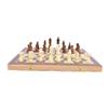 15-Inch Magnetic Wooden Chess & Checkers Board Game Set, Portable Travel Design with Storage, 2 Players view 3