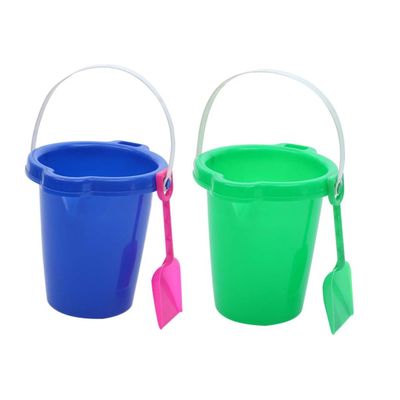 BESPORTBLE 2Pcs Beach Sand Buckets Plastic Outdoor Playthings for Comfortable Handle for Easy Carrying for Seaside Fun and Creative Play Random Color