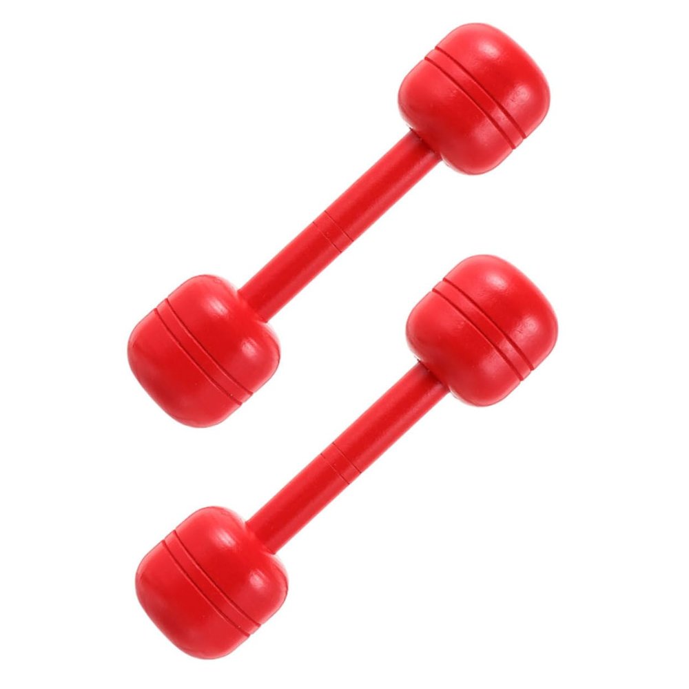 BESPORTBLE 2pcs Boys and Girls Wooden Dumbbell Toys for Gymnastics Kindergarten Toy Recess Games Dumbbells for Toddlers