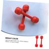 BESPORTBLE 2pcs Boys and Girls Wooden Dumbbell Toys for Gymnastics Kindergarten Toy Recess Games Dumbbells for Toddlers view 4