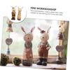 Abaodam Couple Bunny Piggy Bank Resin Coin Bank for Adults and Boys and Girls Cute Rabbit Desktop Decoration Rustic Style Money Saving Jar view 3
