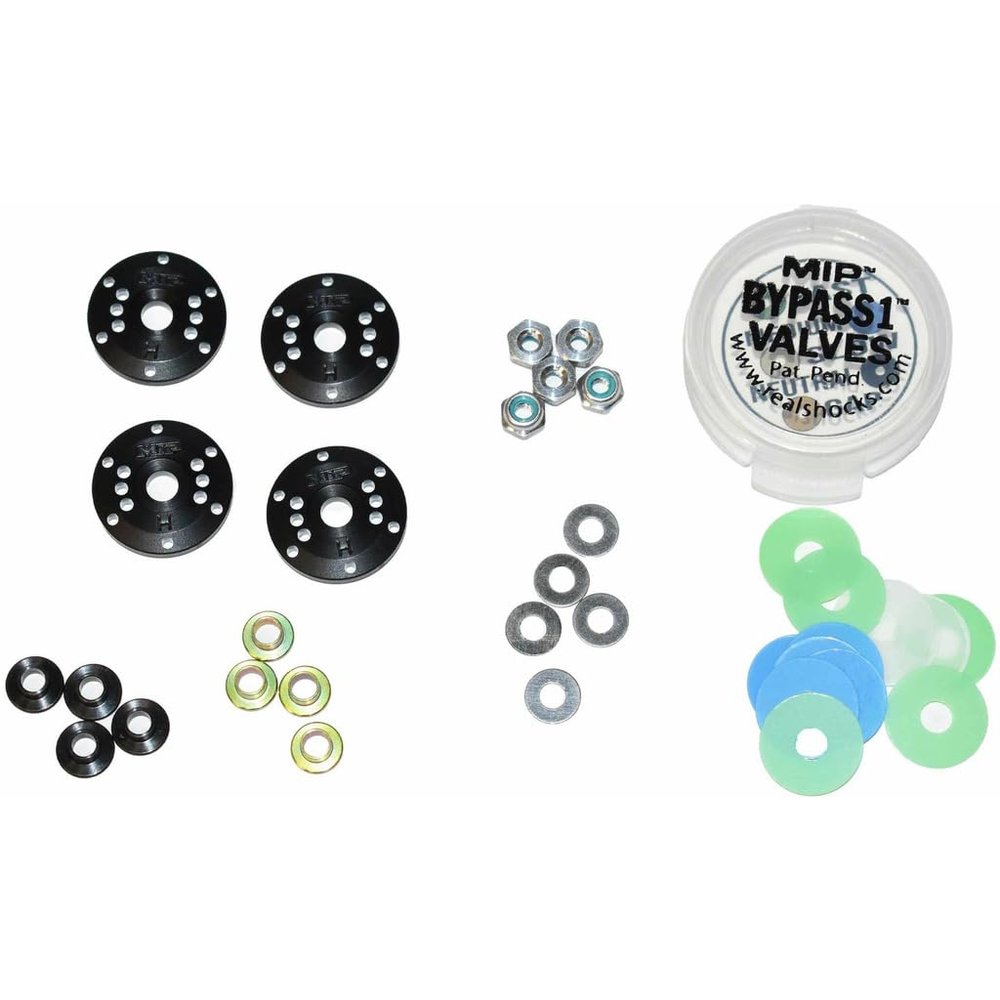 MIP 24400 Bypass1? Tapered Hi-Flow Piston Kit, 6-Hole x 1.3mm, 1/8th Scale