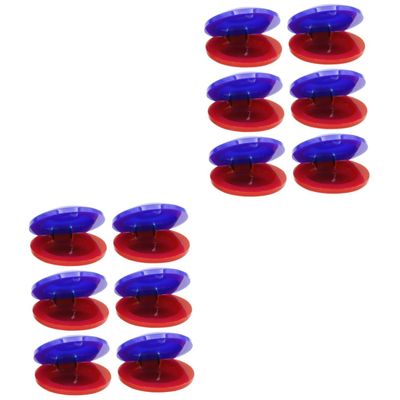 BESPORTBLE 3sets Percussion for Castanets Music Plaything for Early Musical Education Bright Red Blue for Preschool Learning and Rhythm Development 6pcs*3