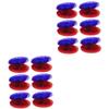 BESPORTBLE 3sets Percussion for Castanets Music Plaything for Early Musical Education Bright Red Blue for Preschool Learning and Rhythm Development 6pcs*3 view 1