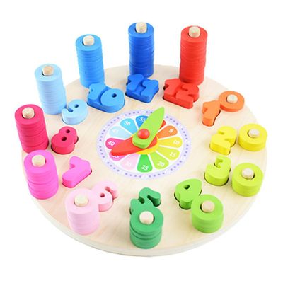 Milisten 1Pc Creative Learning Clock for Educational Recognition Tool for Cognitive Development Bedrooms Classrooms and Kindergartens Safe Design