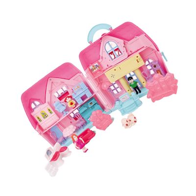 1 Set Creative DIY Dollhouse Kit Furnished Villa for Birthday Present Role Play House Handicraft for Imaginative Play Random Color