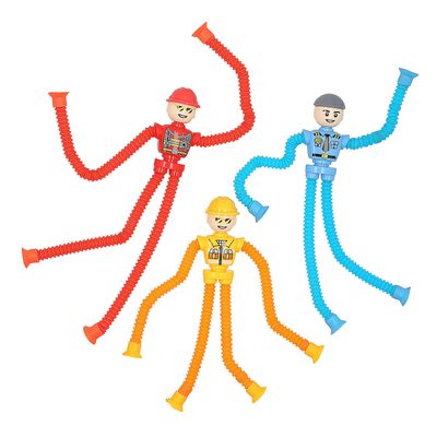 3" x 6" Server Worker Toys with Expanding Limbs - 12 Pc.