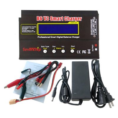 B6 V3 Balance Charger 2s-6s Lithium with 12v6a Power Supply Lithium Ion NiCd Digital RC Charger Lipro Balance Charger