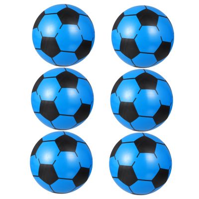 BESPORTBLE 6pcs Inflatable Soccer Balls Lightweight Football for Outdoor and Indoor Play for Parties and Pool Fun Random Colors Random Color