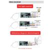DC3.6v-24v 2A 433MHz Micro Receiver with Antenna LED Light Control Module Micro Control Switch Micro Receiver Module view 4