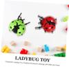 CIYODO 2pcs Wind Up Ladybug Cute Clockwork Playthings for Safe Edges Present for Preschoolers and Birthday Celebrations view 3