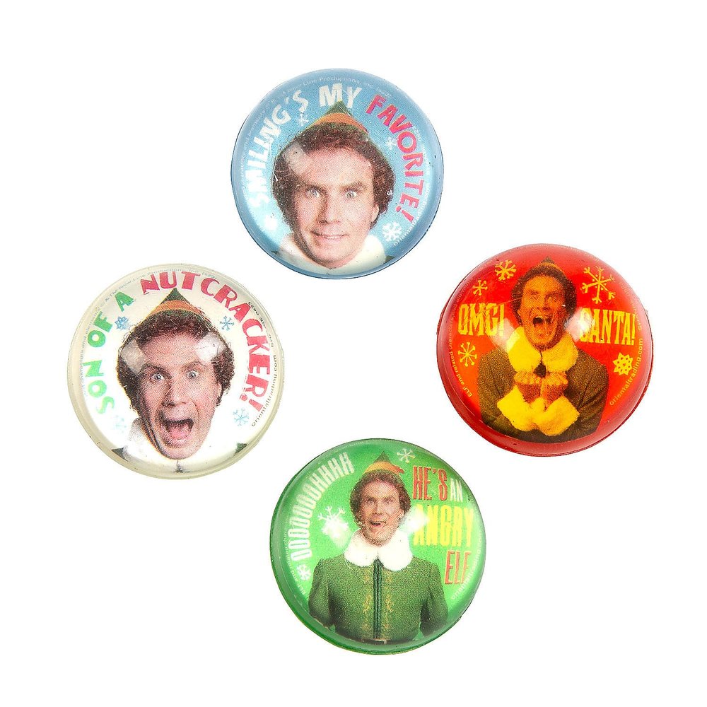 Fun Express 1 1/4" Mini Buddy The Elf Bouncy Balls - 24 Pieces