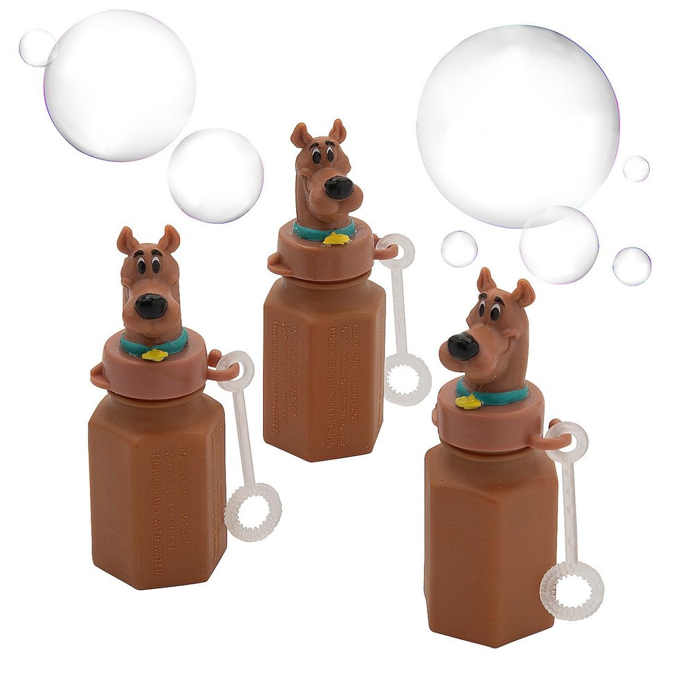 Fun Express 3" .6 oz. Scooby-Doo! Mini Bubble Bottles with Wand - 12 Pc.