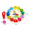Hemoton Wooden Beads Clock Educational Wooden Clock for Learning Numbers and Colors Safe and Plaything for Boys and Present for Early Development view 2