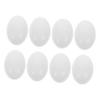 NULYLU 8Pcs Realistic Fake Chicken Eggs for Nest Training Wooden Simulation Eggs for Chickens for Easter Decor and DIY Projects view 1