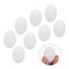 NULYLU 8Pcs Realistic Fake Chicken Eggs for Nest Training Wooden Simulation Eggs for Chickens for Easter Decor and DIY Projects view 3