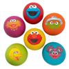 Fun Express 8 1/2" Inflatable Sesame Street Character Rubber Playground Balls - 6 Pieces view 1