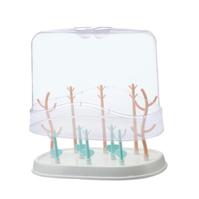 DECHOUS Bottle Drain Rack Newborn Bottles Organizer Drying Stand Eco-Friendly Material Flexible Branches Skid Handle Cover