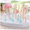 DECHOUS Bottle Drain Rack Newborn Bottles Organizer Drying Stand Eco-Friendly Material Flexible Branches Skid Handle Cover view 4