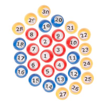 BESPORTBLE 30pcs Lottery Balls Bingo Machine Balls Lightweight for Adult Party Games